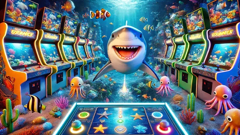 Kontrol tembak ikan mobile dengan efek target bawah laut