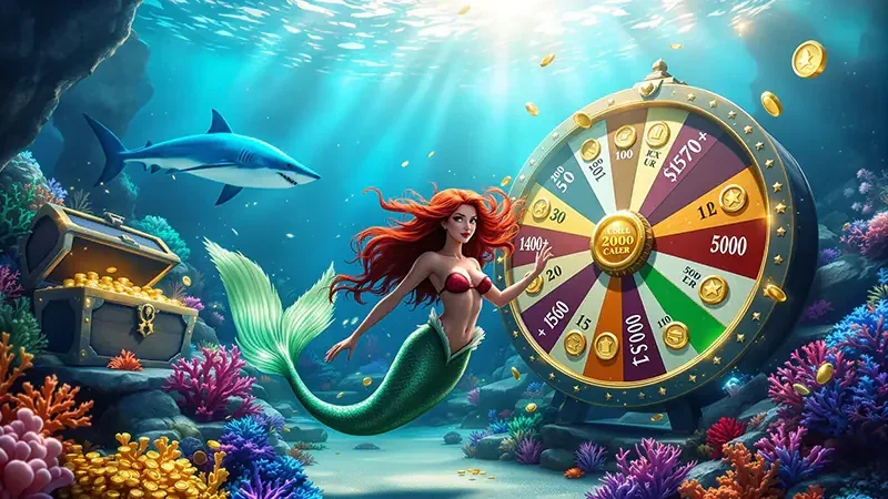 Tampilan permainan tembak ikan bawah laut di AMAN33